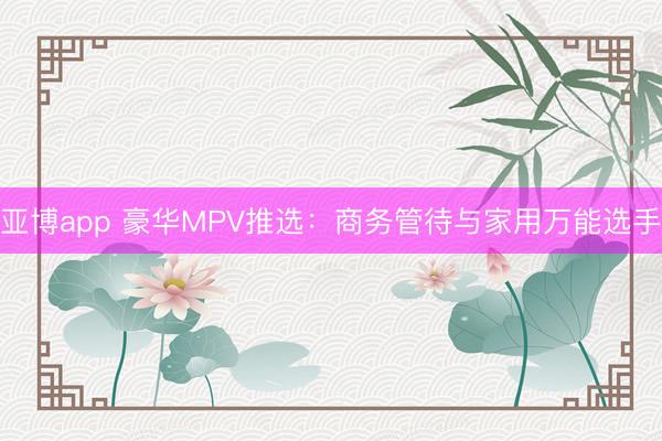 亚博app 豪华MPV推选：商务管待与家用万能选手