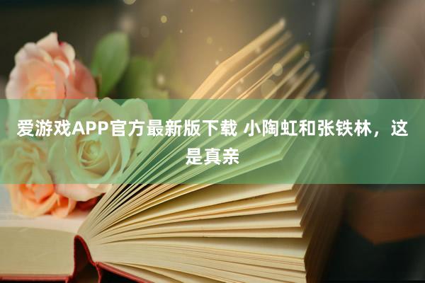 爱游戏APP官方最新版下载 小陶虹和张铁林，这是真亲